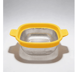 Colador Escurridor Cuadrado Acero Inoxidable 30x30cm