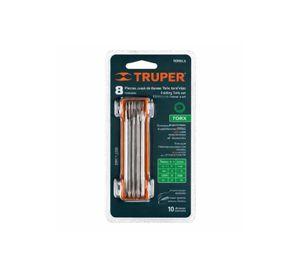 Juego De 8 Llaves Torx Tipo Navaja Truper Torx-8