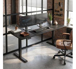 Escritorio Altura Ajustable Eléctrico 160x60cm Profesional Negro