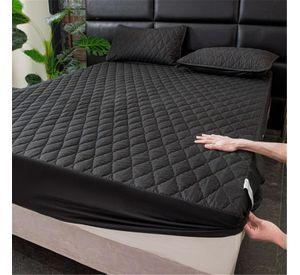 cubre colchón NEGRO 2 plaza protector impermeable 2 funda de almohada