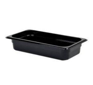 Recipiente GN policarbonato 1/3 x 10 cm Negro