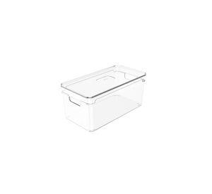Organizador de Despensa Con Tapa Clear 30 x 15 x 13 cm
