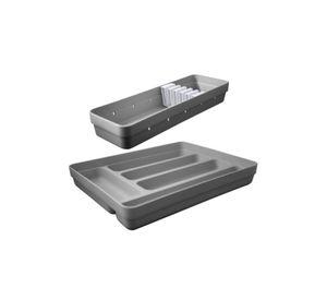 Conjunto Organizador Cubiertos Gris