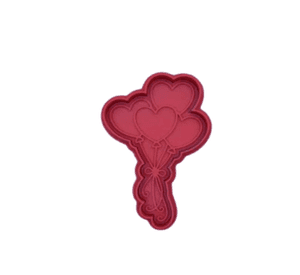 Molde para galletas San Valentin - Globos Corazón