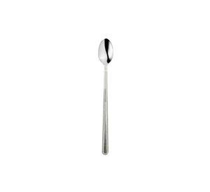 Cucharas largas café helado color plata