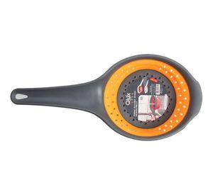 COLADOR DE PLASTICO CON MANGO REDONDO NARANJO