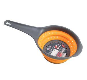 COLADOR DE PLASTICO CON MANGO REDONDO NARANJO
