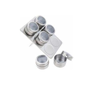 Set Condiméntero Especiero Magnético 6 Frascos