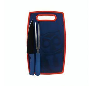 SET TABLA + CUCHILLO + TENEDOR U DE CHILE