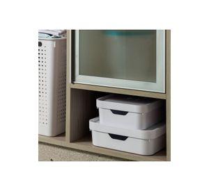 Caja Cube M Con Tapa Blanco