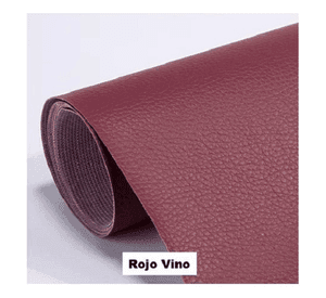 Parche Adhesivo Cuero Impermeable 30x20 Sofás Rojo Vino