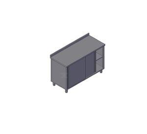 MESON MURAL CON PUERTAS 140x60x85 cm