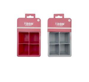 CUBETA DE HIELO SILICONA KEEP GRIS