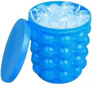 Hielera Cubetera Molde para Hielo Facil de Silicona Portatil