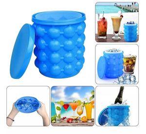 Hielera Cubetera Molde para Hielo Facil de Silicona Portatil