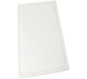 TABLA DE CORTAR RANURADA BLANCA 38X50X1,3 CM WINCO