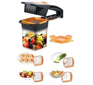 Picador Rebanador Múltiple 5 En 1 Verduras Frutas Ensaladas