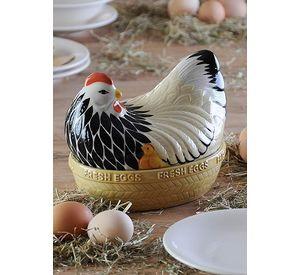 Nido Gallina 12 Huevos Cerámica