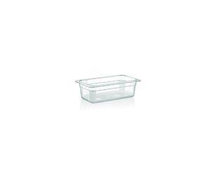 CONTENEDOR POLICARBONATO TRANSPARENTE GN 1/3x10 cms