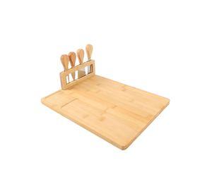 Tabla Picar Queso Embutido Utensilio Soporte Funcional Jhn