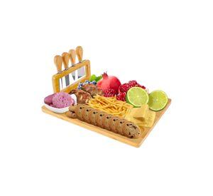Tabla Picar Queso Embutido Utensilio Soporte Funcional Jhn