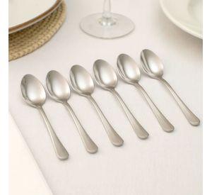 Set 6 Cucharitas Té Postre Acero Inoxidable 12,5cm