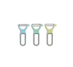 Pelador Verduras 4623 Pack 3 Pzas Acero Inoxidable y Mango Ergonómico