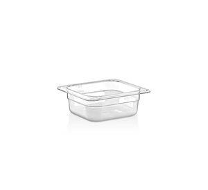 CONTENEDOR POLICARBONATO TRANSPARENTE GN 1/6X6CM