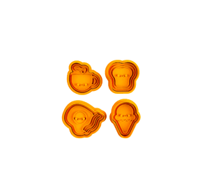 Cortadores de galletas - Desayuno (pack 4 un)