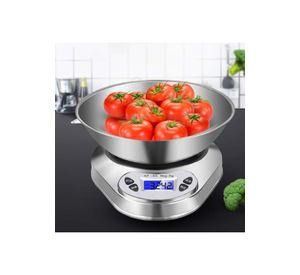 Pesa Cocina Acero Inoxidable 1 GR a 5 KG + Bowl Capacidad 500 GR