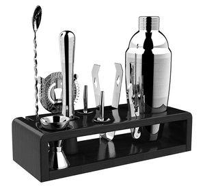 Juego De Coctelera Inoxidable Profesional Para Bar 10 Piezas