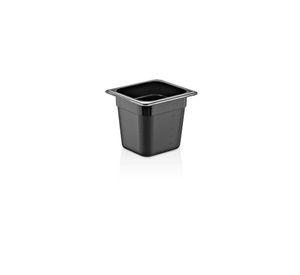 CONTENEDOR POLICARBONATO NEGRO 1/6x15 cm