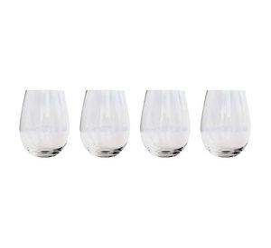 SET 4 VASOS REDONDOS VIDRIO WAYU