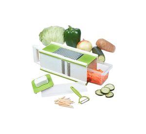 Rallador Verduras Cocina Multifuncional 5 En 1 Verde