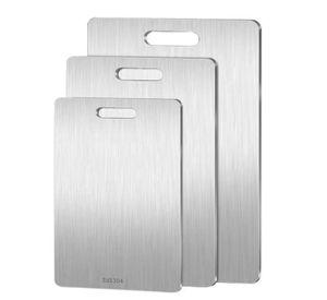 Set 3 Tablas Para Cortar Acero Inoxidable Doble Cara