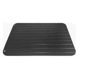 Tabla Para Descongelar Rápido Carne, Pollo, Comida, Etc. Geométrico Negro
