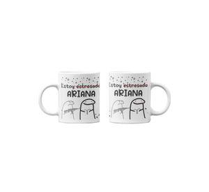 Tazones tazas blancas Estoy Estresada Ariana Horoscopo