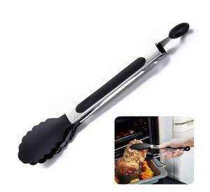 Tenazas de Cocina y Alimentos, Pinzas de Silicona y Acero Inoxidable.