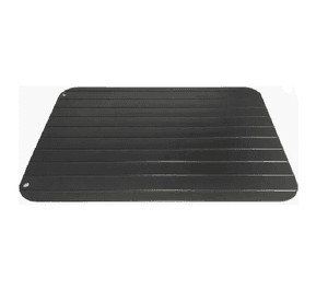 Tabla Para Descongelar Rápido Tabla De Aluminio Carnes Lisa Negro