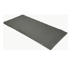 Tabla Piedra Pizarra Presentación Plato Rectangular 30x15cm Lisa Negro