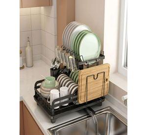 Escurridor de Platos de 2 Niveles Organización Inteligente para tu Cocina 01