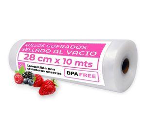 1 Rollo Bolsa Sellado Al Vacio 28cm X 10mt 80 Micras