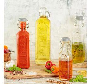 Botella Kilner Tapa Gris Cierre Clip 1Lt