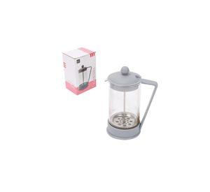 Cafetera Francesa Prensa Vidrio Gris 600ml
