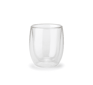 Pack 2 Vasos Vidrio Moderno Transparente 200ml