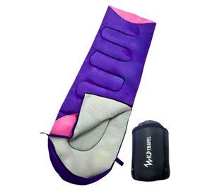 Saco De Dormir Extremo Wild Travel -15° +10° Morado 1800g