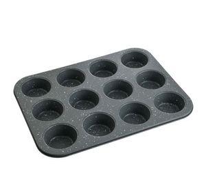 MOLDE 12 MUFFIN 34.8X26.4X3CM ACERO ORIO