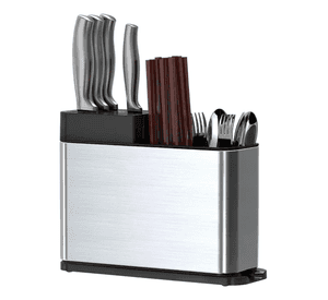 Organizador Escurridor Utensilios Cuchillos Acero Inoxidable