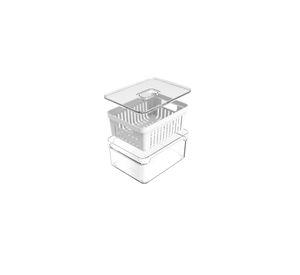 Organizador de Refrigerador con Cesta Clear Fresh 2,2 Lt