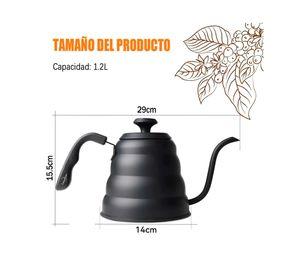 Tetera Cuello De Cisne Con Termometro Cafe Te Hervidor 1 2l